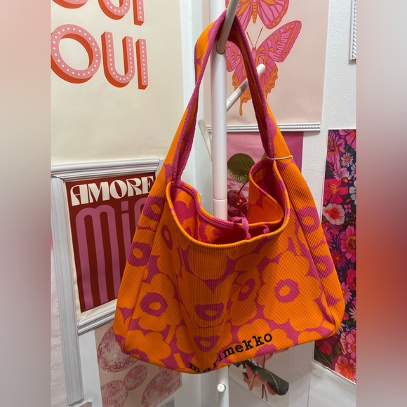 NEW Marimekko Knitted Bag Large Unikko shoulder bag - Picture 3 of 8